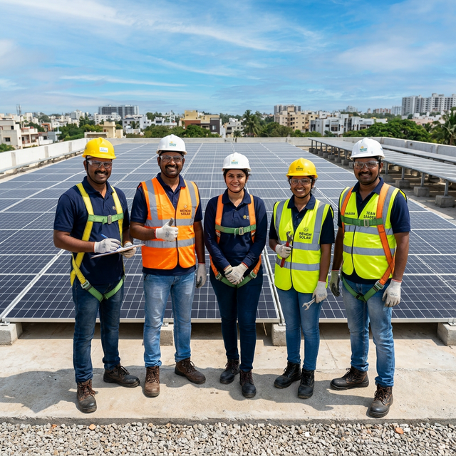 SS SOLAR SOLUTIONS team at work